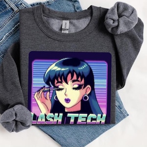 Lash Tech Sweatshirt Gift for Lash Tech Lash tech gift Lash tech apparel sweatshirt anime lash tech sweatshirt Gift for lash artist apparel
