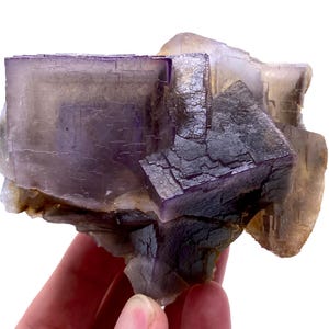 385 Gram Natural Phantom Line Cubic Fluorite Specimen From Pakistan