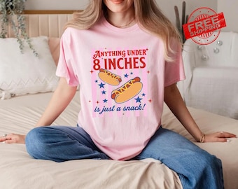 Under 8 Inches Shirt, Funny Adult Humor T Shirt, Embarrassing Joke Tee, Rude Meme Shirt, Funny Gag Gift, Adult Joke Gift