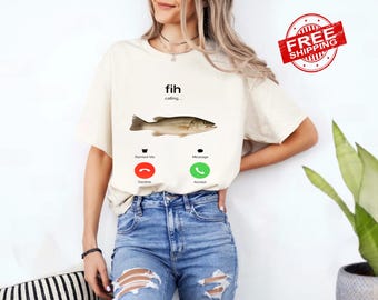 Funny FIH Calling Meme Shirt: Angler Humor Tee