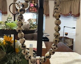 Steering Wheel Natural Gemstone w/Charm Bracelet