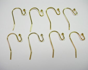 20 pair (40) Gold plated Ear Wires ball end french hook