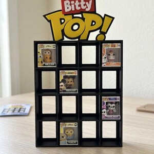Étagère Bitty Pop pour figurines Funko Bitty Pop | Présentoir 3D pour mini Funkos | Organisateur décoratif pour collectionneurs