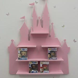Présentoir | Étagère murale Bitty Pop Pink Princess Castle (16 figurines)