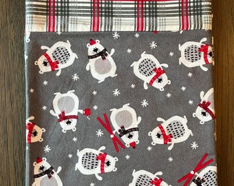 Handmade Cotton Flannel Pillowcase: Cozy Standard/Queen Size | Christmas & Holiday Pillowcases