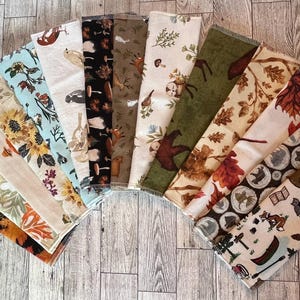 Fall Flannel Reusable Cloth | Handmade Cotton Non-Paper Towels, 10x12&quot;