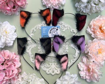 Halloween Micro Cat Ears: Faux Fur Neko Cosplay, Halloween, furry convention