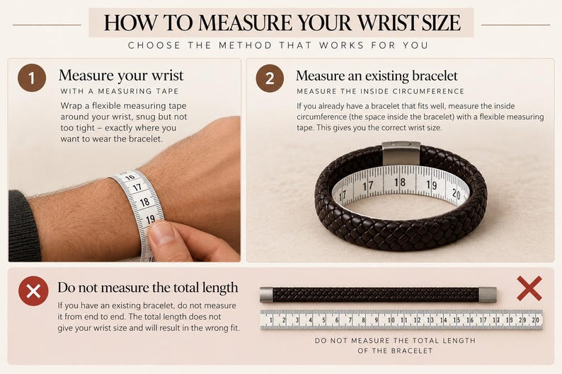 Pulsera de cuero personalizada – Pulsera grabada a medida, cuero europeo, cierre de acero inoxidable imagen 9
