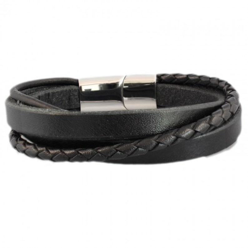 Lederarmband mit Gravur. Personalisiertes Armband. Geschenk für Ihn. Bild 6