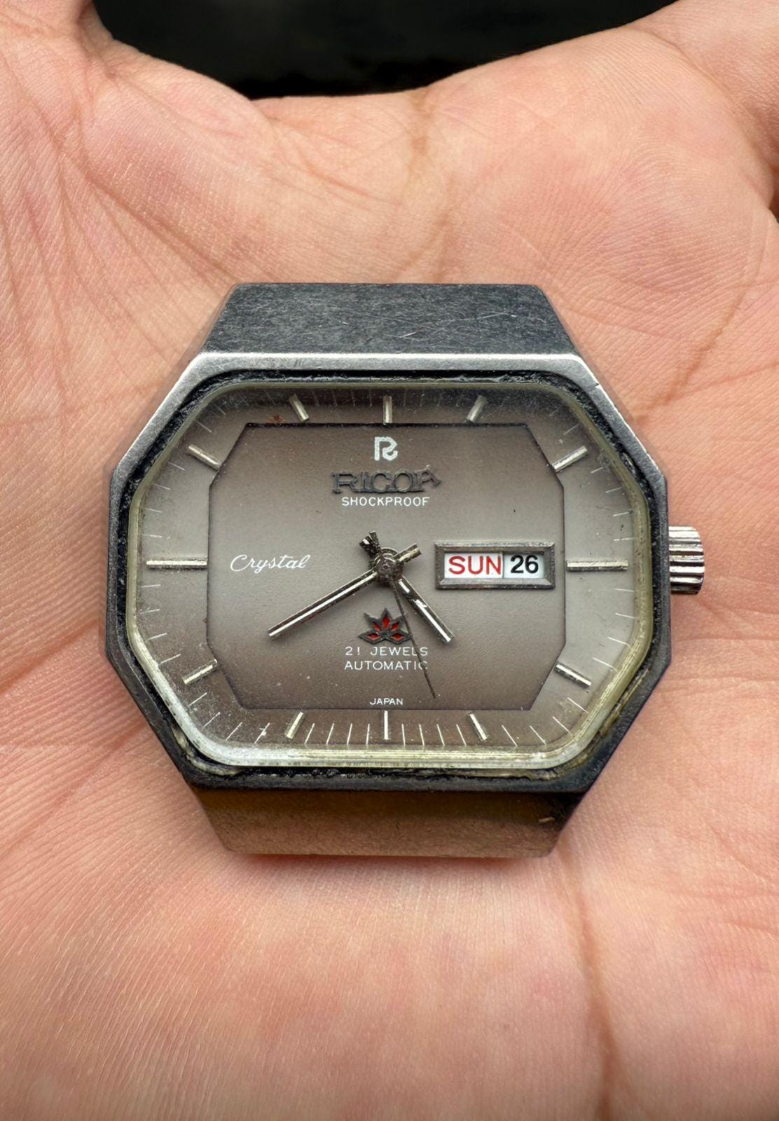 美品◎RICOH ダイバーズ メンズ 1980年代　リコー ヴィンテージ腕時計 リコー ダイナミックワイド Ref.041225 21石 自動巻 OH済 1960
