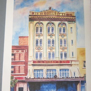 4 Tampa Historical Landmarks 5 x 7 note card Tampa Theatre, Pickfords, Kress Bldg., Italian Club RTobaison image 4