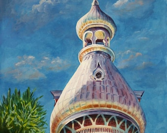 University of Tampa ART GiClee PRints 11 x 15 - 4 Picks Tampa Florida UT Roxanne Tobaison watercolorsNmore