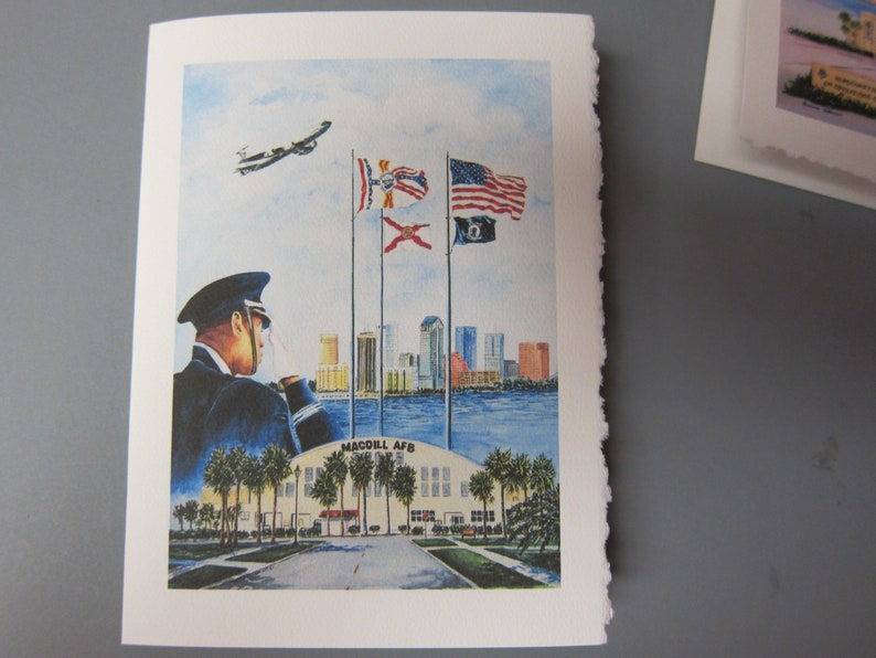3 MacDill AFB Scenes Tampa Florida 5 x 7 note ARTcards image 3