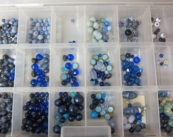 liquidating Wholesale Jewelry Supply BLUE Beads FINDS for Jewelry Supply Jewelry Makers