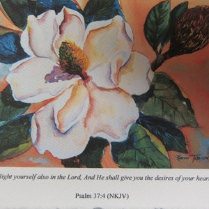 3 Scripture Encouragement 5 x 7 Note Cards Psalms, Philippians, Proverbs Watercolor Religious Christian image 6