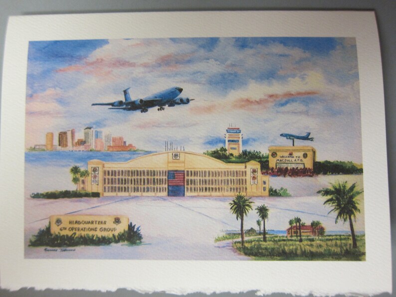 MacDill AFB Tampa, Florida Scenes Bayshore 5 x 7 art cards or 8x11, 11x14 Tampa Prints RTobaison you pick image 4