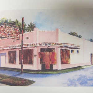 4 Tampa Historical Landmarks 5 x 7 note card Tampa Theatre, Pickfords, Kress Bldg., Italian Club RTobaison image 3