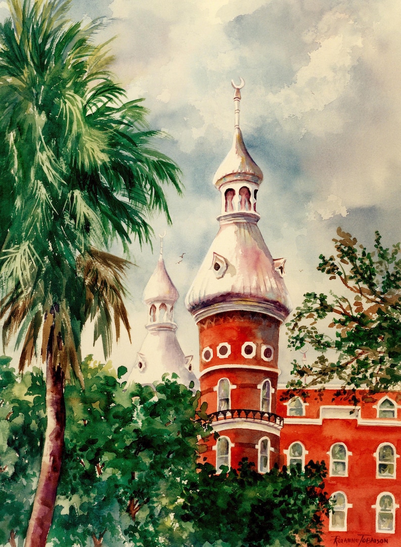 University of Tampa ART GiClee PRints 11 x 15 3 Choices image 1