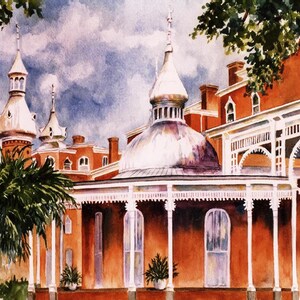 University of Tampa ART GiClee PRints 11 x 15 3 Choices Tampa Florida landmarks RTobaison watercolorsNmore image 3