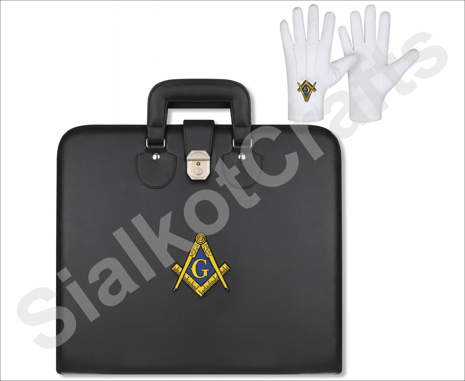 USL Masonic Embroidered Square Compass Apron Case Handle Strap