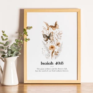Isaiah 48:8 Wall Art, Bible Verse Printable, Christian Scripture Digital Download, Faith Based Decor, Inspirational Gift for Her