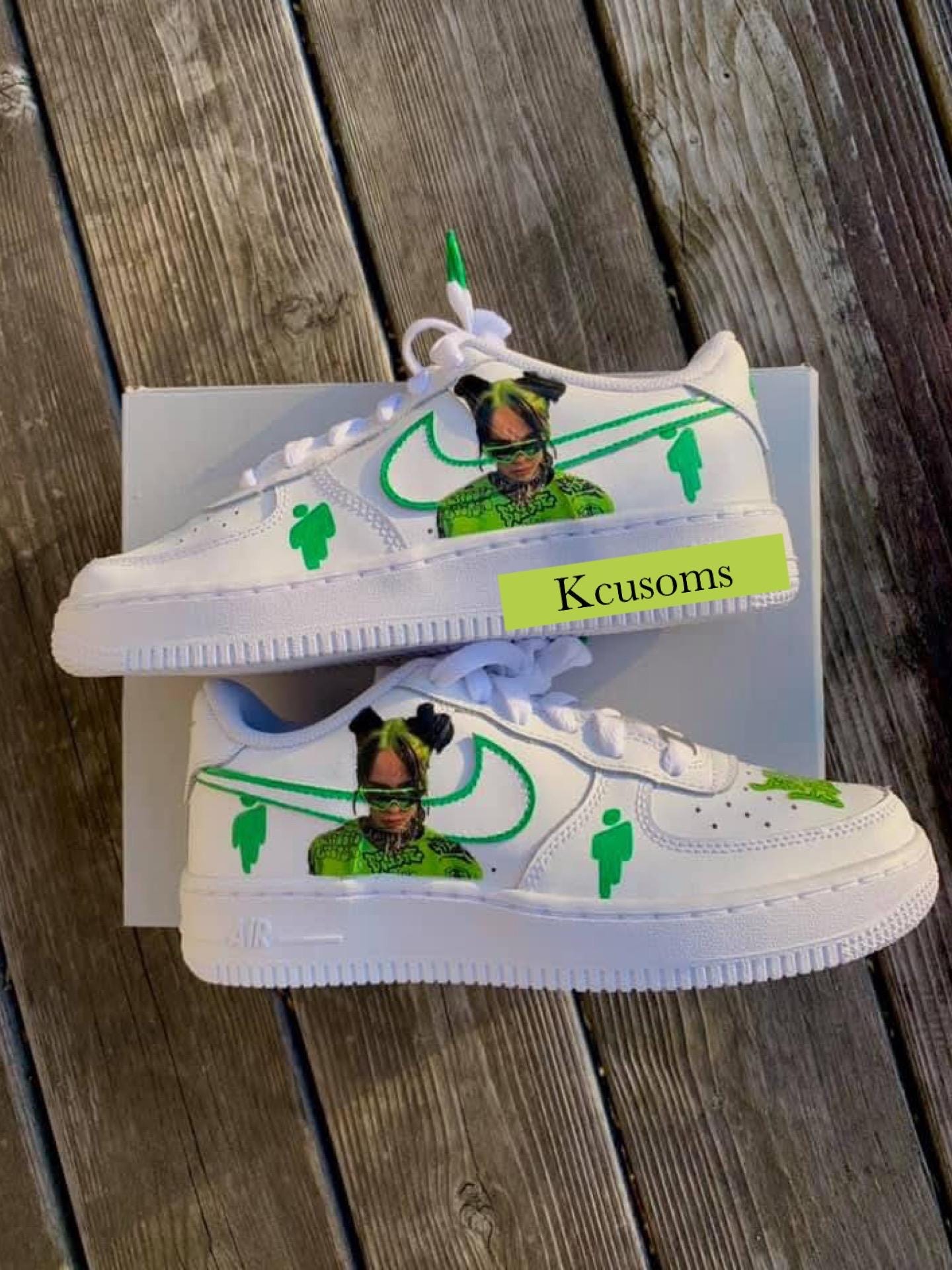 billie eilish custom air force 1