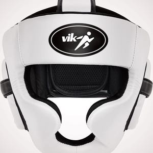 Personalized Vintage Leather Boxing Headgear: Handmade Sparring Head Guard