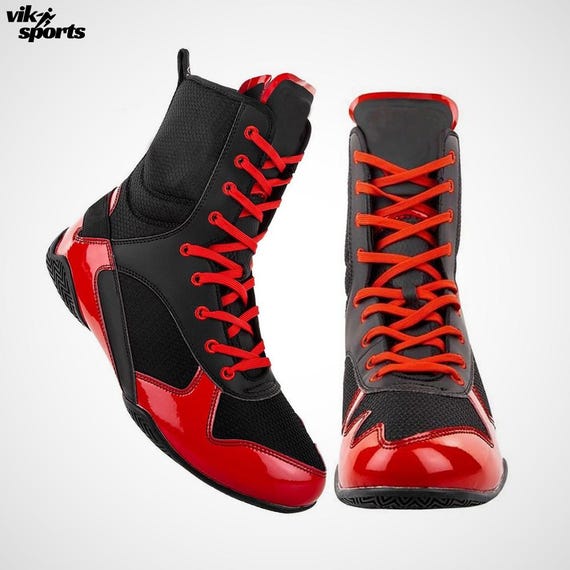 Custom Handmade Leather Wrestling Boots: Pro Gear Gift