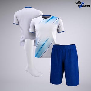 Personalized Soccer Uniform Kit: Custom Team Jersey, Breathable Polyester