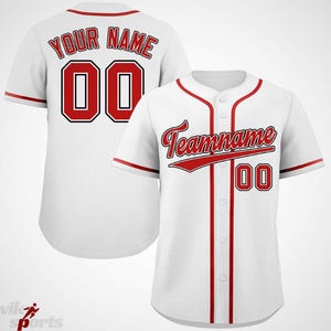 Custom Baseball Jersey: Personalized Team Number, Sports Uniform