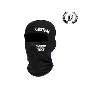 Personalized balaclava, Custom ski mask, Full face mask, balaclava