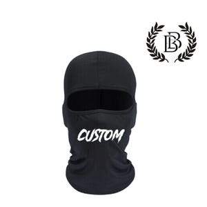 Personalized balaclava, Custom ski mask, Full face mask, balaclava