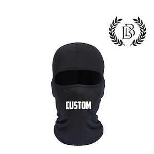 Custom balaclava, Custom ski mask, Full face mask, Personalized balaclava