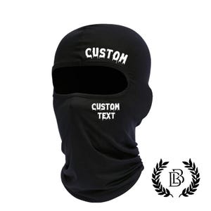 Personalized balaclava, Custom ski mask, Full face mask, balaclava