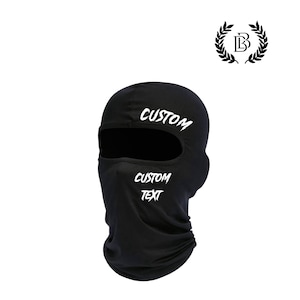 Personalized balaclava, Custom ski mask, Full face mask, balaclava