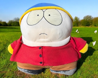 Peluche vintage de Eric Cartman, personaje de South Park, artículo de colección de Comedy Central de los 90, muñeco de peluche retro, regalo nostálgico de la televisión