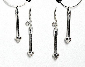 Quick Switch Silver Earring Set