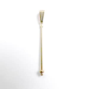 May include: A gold-toned pendant bail with a loop at the top and a small round bead at the bottom.