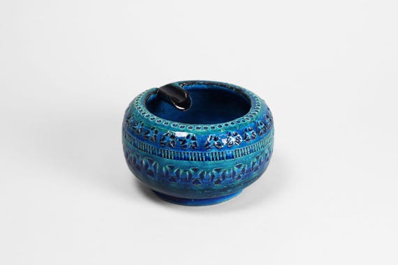 Vintage Bitossi Ashtray: Aldo Londi Rimini Blue Italian Pottery - Etsy Vintage Bitossi Ashtray: Aldo Londi Rimini Blue Italian Pottery - Etsy