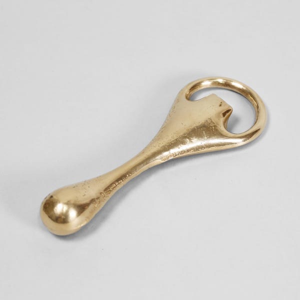 Carl Auböck Style Brass Bottle Opener: Vintage Viennese Design