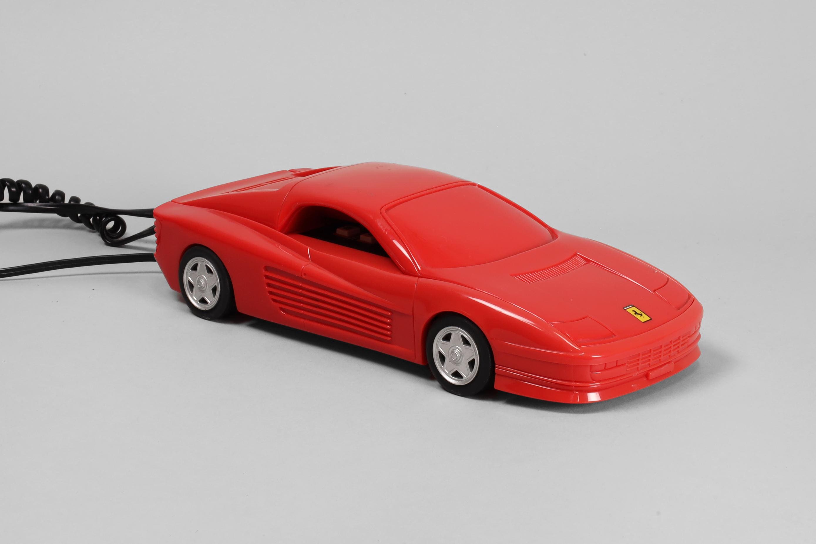 Vintage 1980s Ferrari Testarossa Car Phone: Italian Sports Car