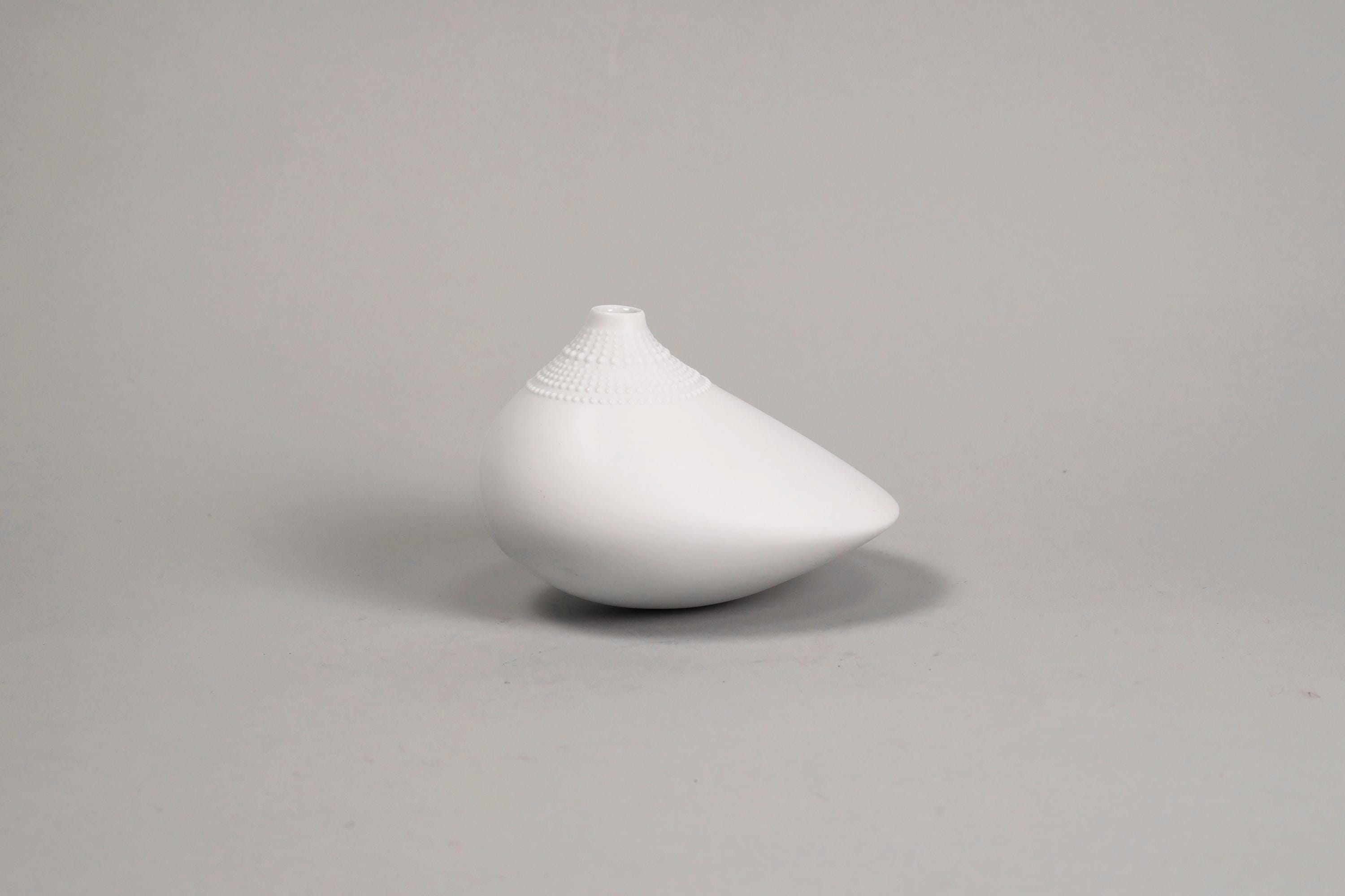 Vintage Rosenthal Pollo Vase: Tapio Wirkkala White Bisque