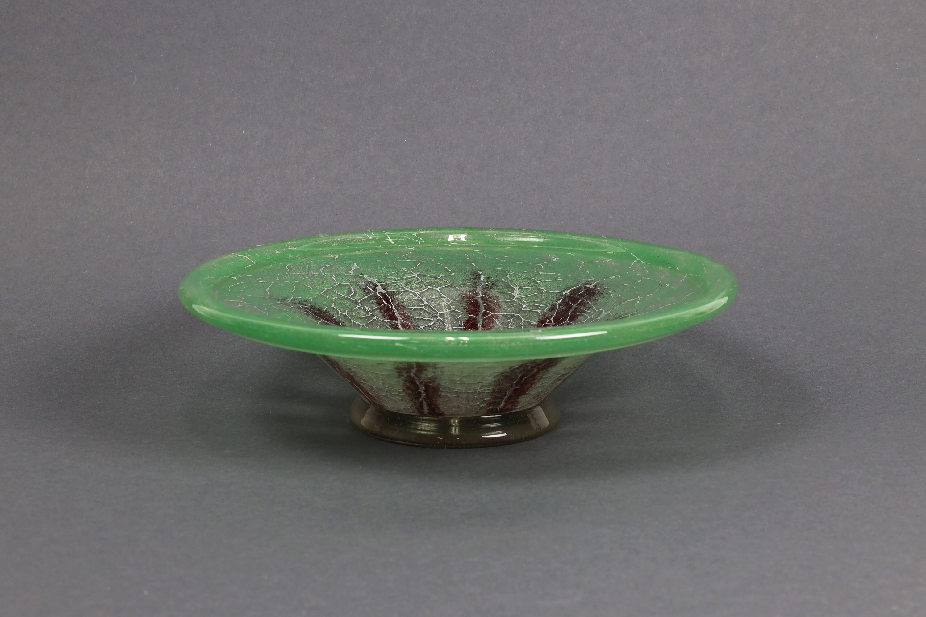 Coupe En Verre WMF Ikora Vintage - Style Midcentury - Diam. 30 Cm, H. 6 Cm - Occasion