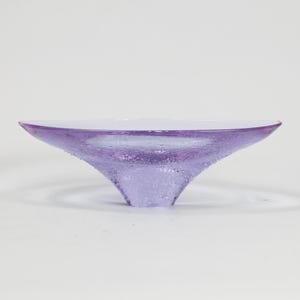 Alexandrite Neodymium Miroslav Klinger Glass Bowl by Zelezny Brod Sklo | Bohemian Art Glass | Czechoslovakia 1960s