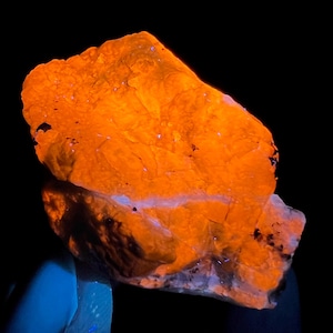 Natural Rare Fluorescent Sodalite with Pyrite Specimen - 59g Mineral Crystal from Afghanistan