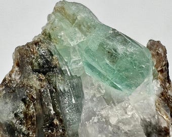 37 Gram Beautiful Natural Rare Emerald Crystal On Matrix Specimen - Chitral Pakistan