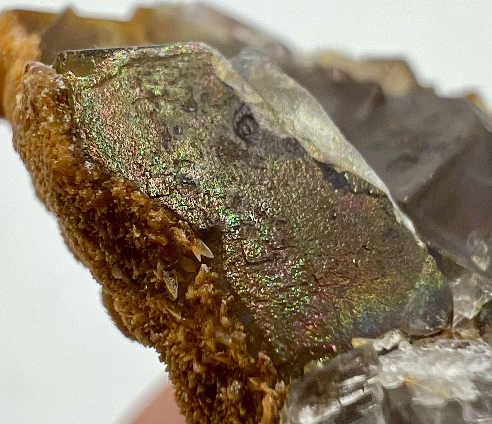 Ultra Rarest Natural Iridescent Fluorite Specimen 36g - Perfect