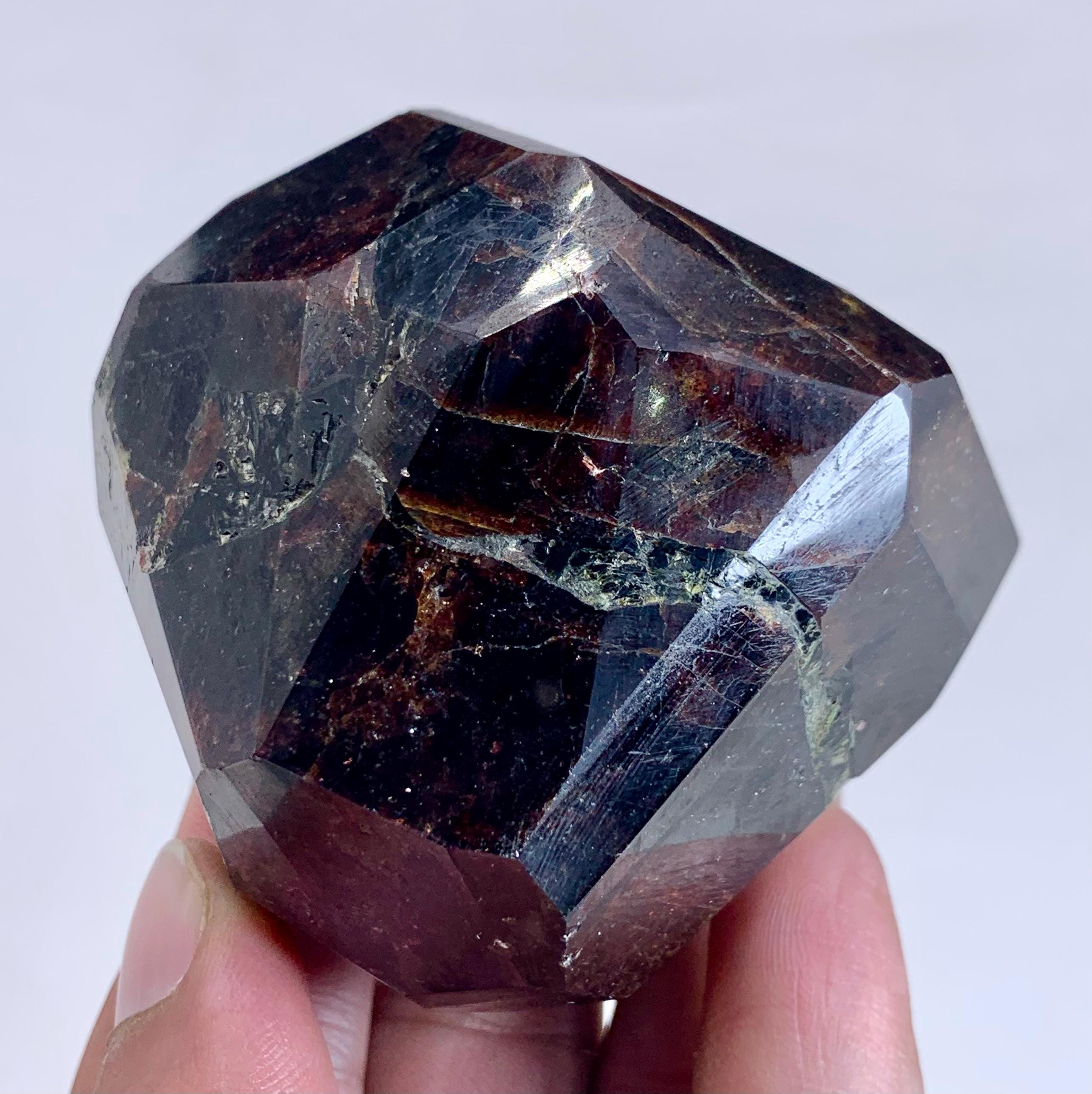 403g Polished Almandine Garnet With Mica Inclusions | Natural Deep