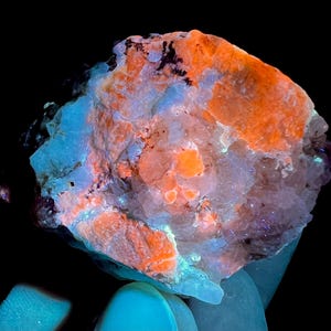 51 Gram Gorgeous Natural Rare Fluorescent Blue Sodalite With Mica Specimen - Afghanistan