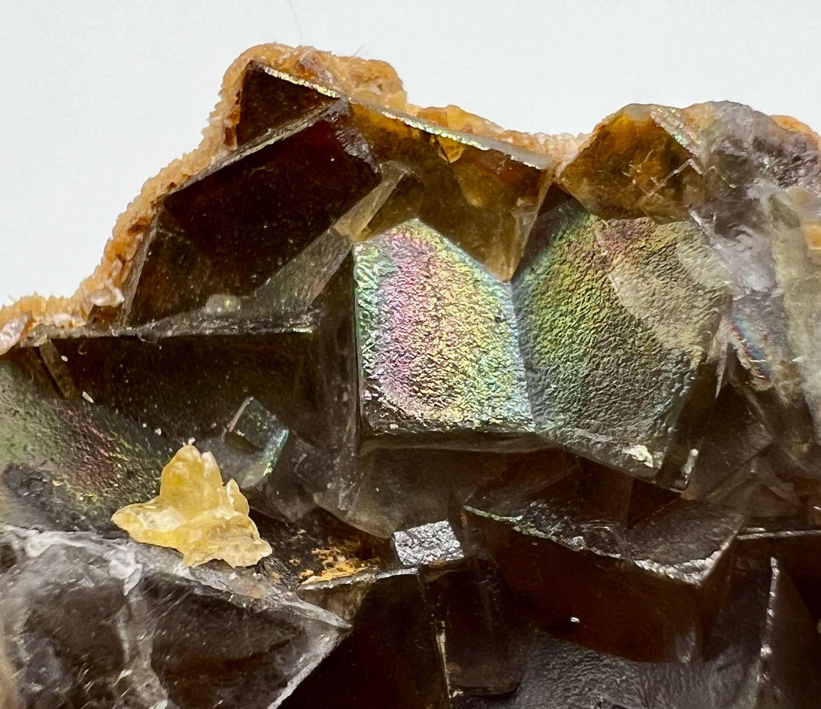 Ultra Rarest Natural Iridescent Fluorite Specimen 36g - Perfect